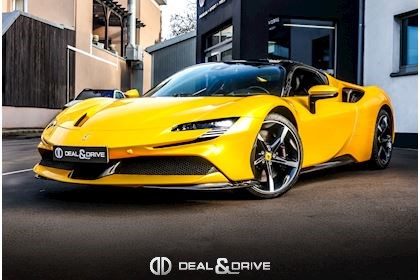 SF90 STRADALE - GIALLO 3 STRATO X CARBON BLUE - FULL XPEL 