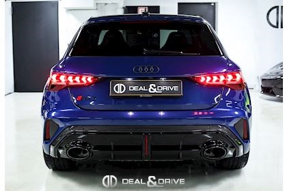 RS 3 SPORTBACK 2.5 TFSI QUATTRO S-TRONIC (FACELIFT) – PACK CARBONE RS - ASCARI BLUE – WARRANTY 12/27